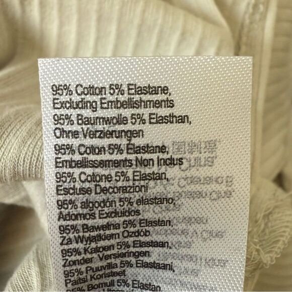 Cotton On Bella Drop Shoulder Short Sleeve Top Loose Fit with Side Slits, Size L - Picture 8 of 9